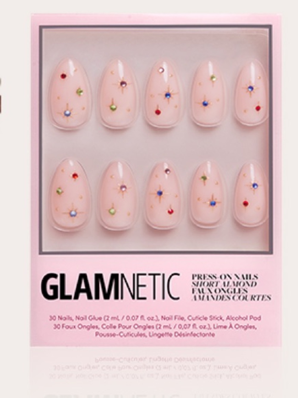 Glamnetic Northstar Press-On Nails with Multicolor Gems